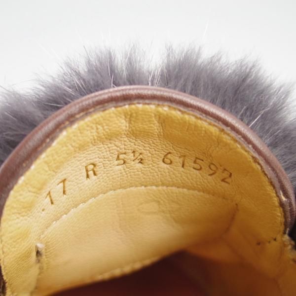 極美品★パラブーツ SIZE 5.5【定価￥92,400-★VISON(ミンクファー)仕様/REIMS/ビームス別注】ランス/リスレザー/BEAMS/Paraboot★f552