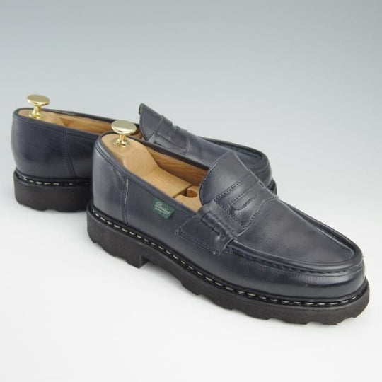 美品★パラブーツ SIZE 5.5【定価￥71,500-★ランス/REIMS】コインローファー/リスレザー/マルシェソール/NUIT/紺/Paraboot★f553
