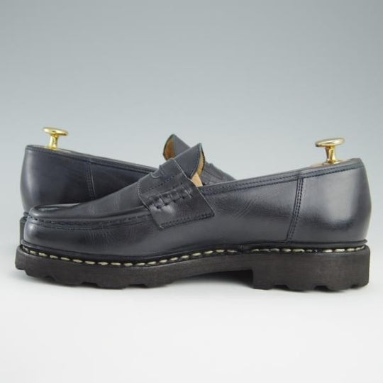 美品★パラブーツ SIZE 5.5【定価￥71,500-★ランス/REIMS】コインローファー/リスレザー/マルシェソール/NUIT/紺/Paraboot★f553