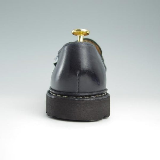 美品★パラブーツ SIZE 5.5【定価￥71,500-★ランス/REIMS】コインローファー/リスレザー/マルシェソール/NUIT/紺/Paraboot★f553