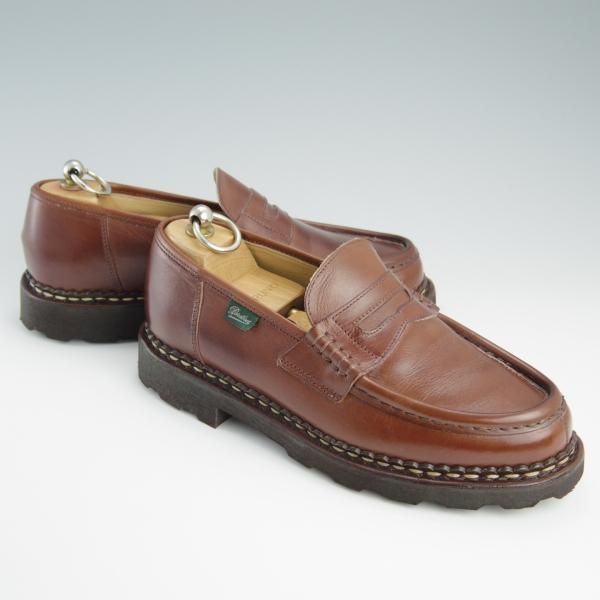 極美品★パラブーツ SIZE 5.5【定価￥71,500-★ランス/REIMS】コインローファー/リスレザー/マルシェソール/マロン/茶/Paraboot★f554