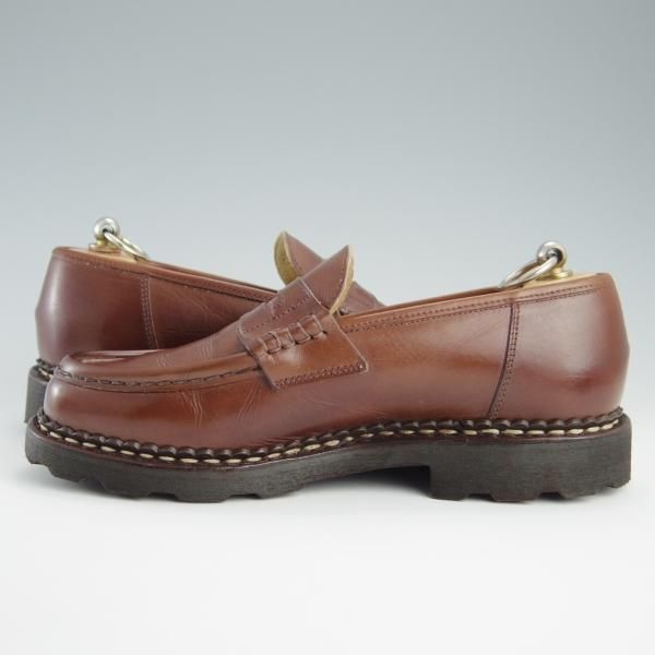 極美品★パラブーツ SIZE 5.5【定価￥71,500-★ランス/REIMS】コインローファー/リスレザー/マルシェソール/マロン/茶/Paraboot★f554