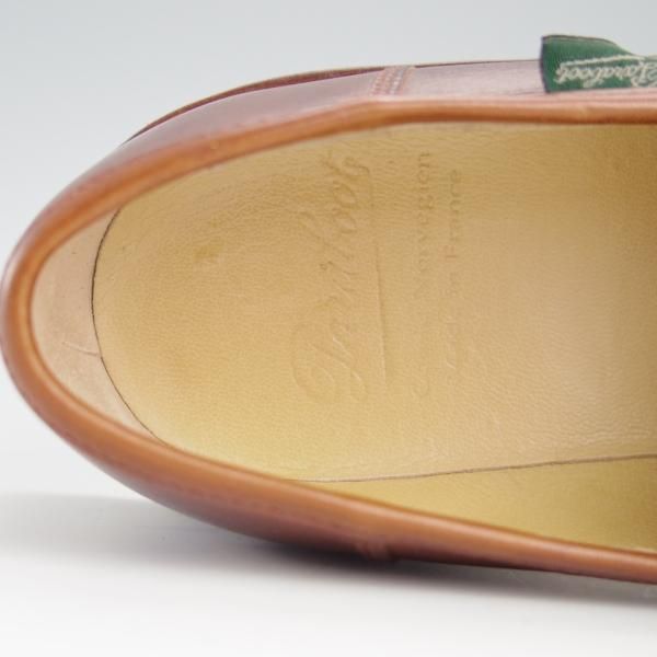 極美品★パラブーツ SIZE 5.5【定価￥71,500-★ランス/REIMS】コインローファー/リスレザー/マルシェソール/マロン/茶/Paraboot★f554