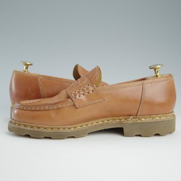 極美品★パラブーツ SIZE 5.5【定価￥71,500-★REIMS/ベジタブルタンニンレザー仕様】ランス/コインローファー/CAMEL/Paraboot★f555