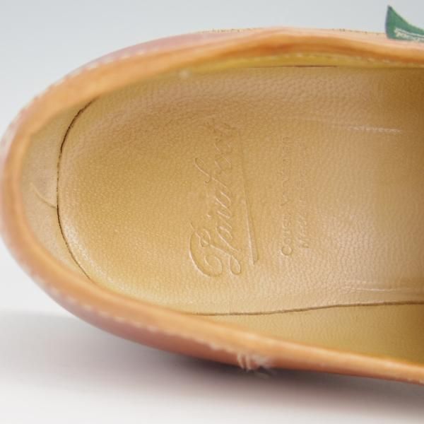 極美品★パラブーツ SIZE 5.5【定価￥71,500-★REIMS/ベジタブルタンニンレザー仕様】ランス/コインローファー/CAMEL/Paraboot★f555