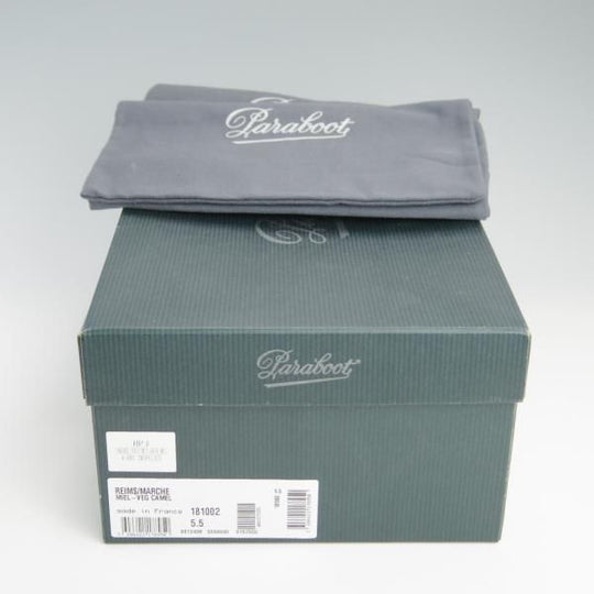 極美品★パラブーツ SIZE 5.5【定価￥71,500-★REIMS/ベジタブルタンニンレザー仕様】ランス/コインローファー/CAMEL/Paraboot★f555