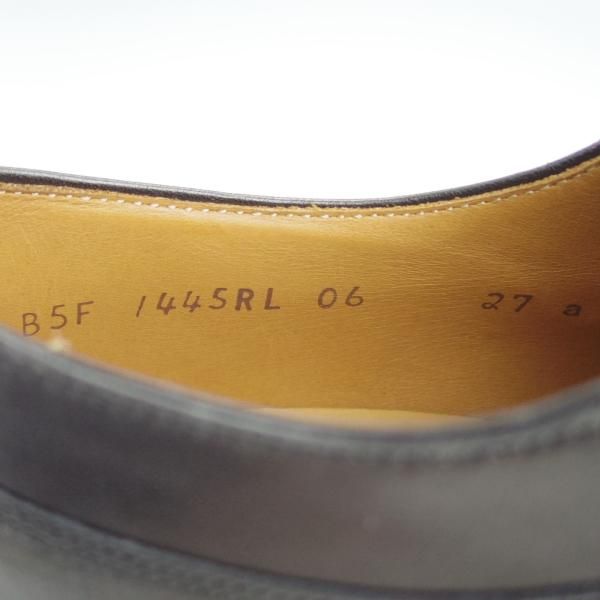 新品★ラルフローレン SIZE 27【定価￥50,600-★ダイナイトソール仕様/Uチップ】RL06/カーフ/黒/Ralph Lauren/リーガル/REGAL★f561