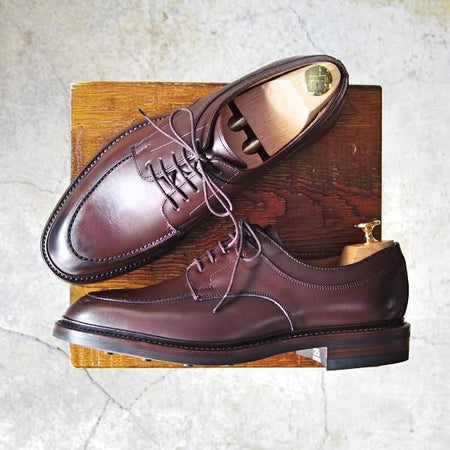 新品★ラルフローレン SIZE 25【定価￥50,600-★ダイナイトソール仕様/Uチップ】RL06/カーフ/濃茶/Ralph Lauren/リーガル/REGAL★f562