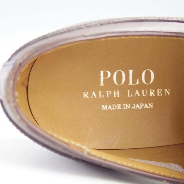 新品★ラルフローレン SIZE 25【定価￥50,600-★ダイナイトソール仕様/Uチップ】RL06/カーフ/濃茶/Ralph Lauren/リーガル/REGAL★f562