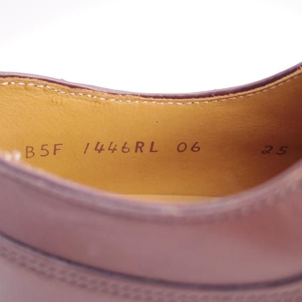 新品★ラルフローレン SIZE 25【定価￥50,600-★ダイナイトソール仕様/Uチップ】RL06/カーフ/濃茶/Ralph Lauren/リーガル/REGAL★f562