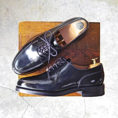 極美品★クロケット&ジョーンズ 6E【定価￥85,800-★FRAME別注/モールトン/MORETON】292ラスト/Uチップ/黒/メンズ/Crockett&Jones★f566