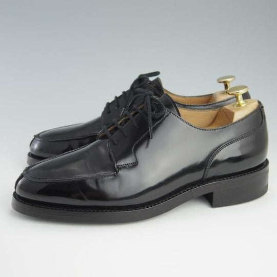 極美品★クロケット&ジョーンズ 6E【定価￥85,800-★FRAME別注/モールトン/MORETON】292ラスト/Uチップ/黒/メンズ/Crockett&Jones★f566