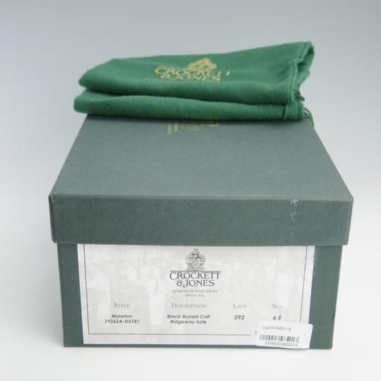 極美品★クロケット&ジョーンズ 6E【定価￥85,800-★FRAME別注/モールトン/MORETON】292ラスト/Uチップ/黒/メンズ/Crockett&Jones★f566