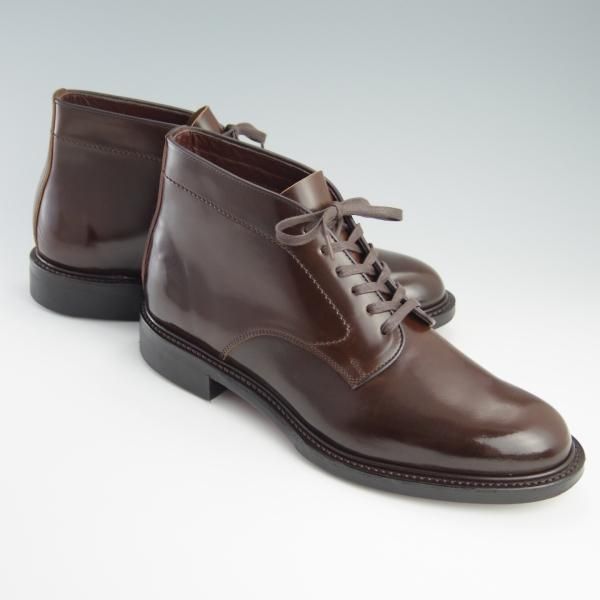 極美品★Makers/メイカーズ SIZE 8【定価￥112,320-★ダークコニャック色/コードバン/ホーウィン社】CDVN-06/チャッカブーツ/茶★f567