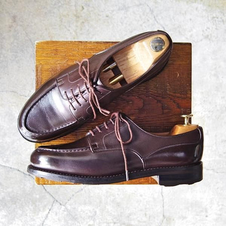 美品★J.M.ウェストン 7D【定価￥126,500-★NOVO CALF/ノヴォカーフ/ゴルフ/GOLF】641/31ラスト/Uチップ/濃茶/Weston/ウエストン★f568