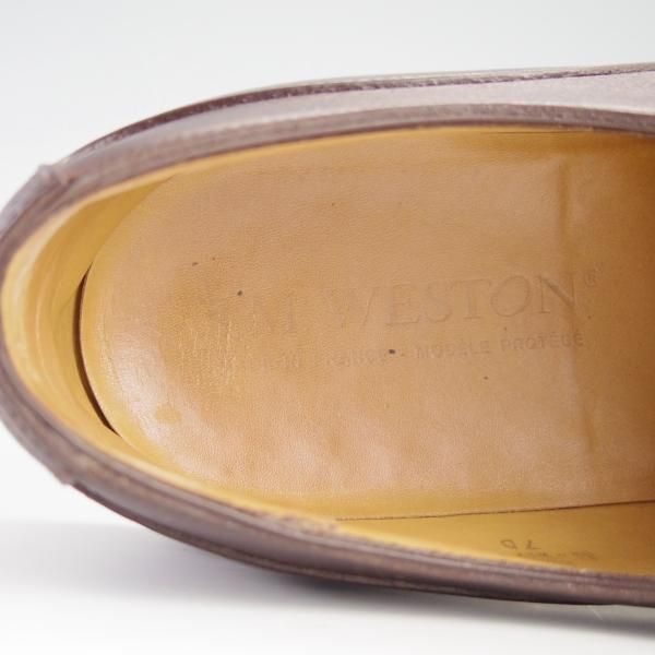 美品★J.M.ウェストン 7D【定価￥126,500-★NOVO CALF/ノヴォカーフ/ゴルフ/GOLF】641/31ラスト/Uチップ/濃茶/Weston/ウエストン★f568