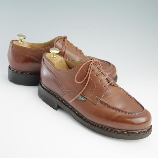 美品★パラブーツ SIZE 7.5【定価￥71,500-★シャンボード/CHAMBORD】TEXソール/リスレザー/MARRON/マロン/Uチップ/Paraboot★f569