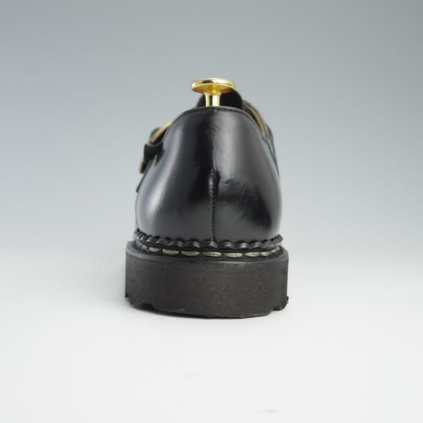 極上★パラブーツ SIZE 41.5【定価￥72,600-★MICHAEL BRIDE/ミカエル ブリッド】モンクストラップ/リスレザー/黒/Paraboot★f571