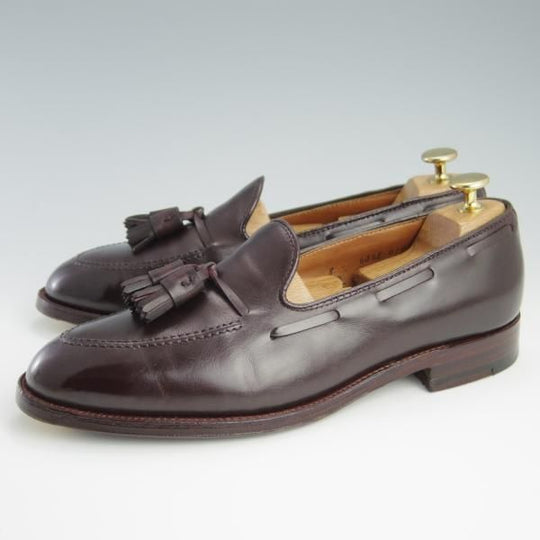 美品★オールデン 8D【貴重★(ハワイ)Leather Soul×Bar Leather Apron別注/D6108/BLA02】タッセルローファー/カーフ/赤茶/Alden★f572