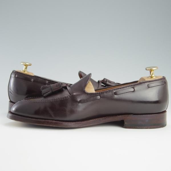 美品★オールデン 8D【貴重★(ハワイ)Leather Soul×Bar Leather Apron別注/D6108/BLA02】タッセルローファー/カーフ/赤茶/Alden★f572