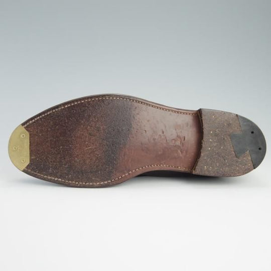 美品★オールデン 8D【貴重★(ハワイ)Leather Soul×Bar Leather Apron別注/D6108/BLA02】タッセルローファー/カーフ/赤茶/Alden★f572