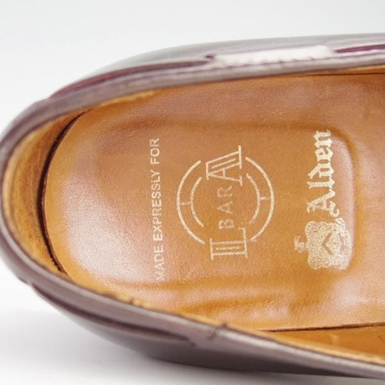 美品★オールデン 8D【貴重★(ハワイ)Leather Soul×Bar Leather Apron別注/D6108/BLA02】タッセルローファー/カーフ/赤茶/Alden★f572