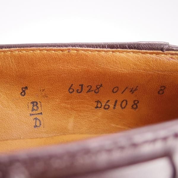 美品★オールデン 8D【貴重★(ハワイ)Leather Soul×Bar Leather Apron別注/D6108/BLA02】タッセルローファー/カーフ/赤茶/Alden★f572