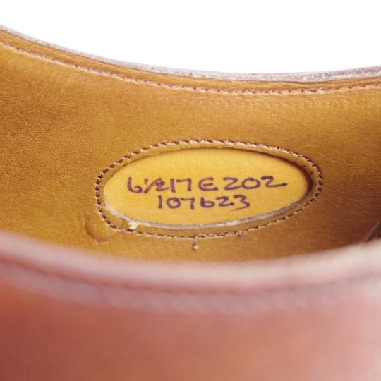 美品★エドワードグリーン 6.5E【定価￥174,900-★チェルシー/CHELSEA/202ラスト】ストレートチップ/カーフ/茶/EDWARD GREEN★f576