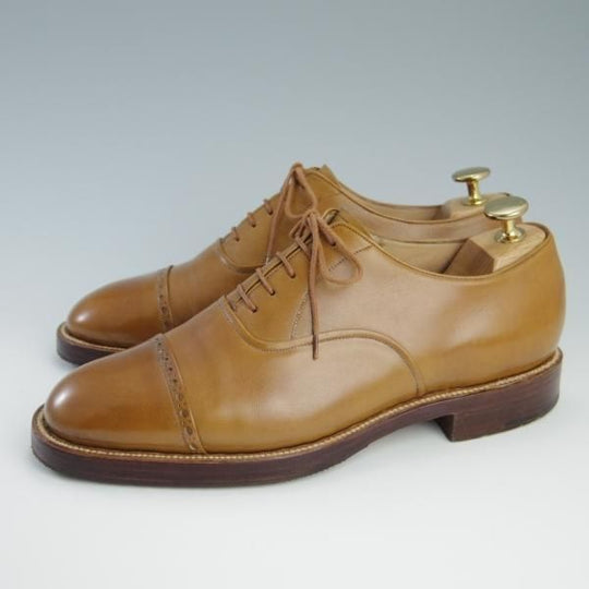 極上★(伊)シルヴァノ・ラッタンジ SIZE 6【貴重★ハンドソーンウェルテッド製法/BASSETT WALKER別注】薄茶/Silvano Lattanzi★f577