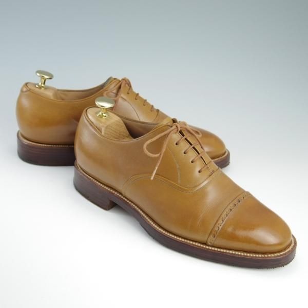 極上★(伊)シルヴァノ・ラッタンジ SIZE 6【貴重★ハンドソーンウェルテッド製法/BASSETT WALKER別注】薄茶/Silvano Lattanzi★f577