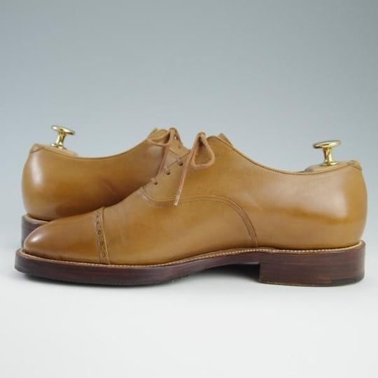 極上★(伊)シルヴァノ・ラッタンジ SIZE 6【貴重★ハンドソーンウェルテッド製法/BASSETT WALKER別注】薄茶/Silvano Lattanzi★f577