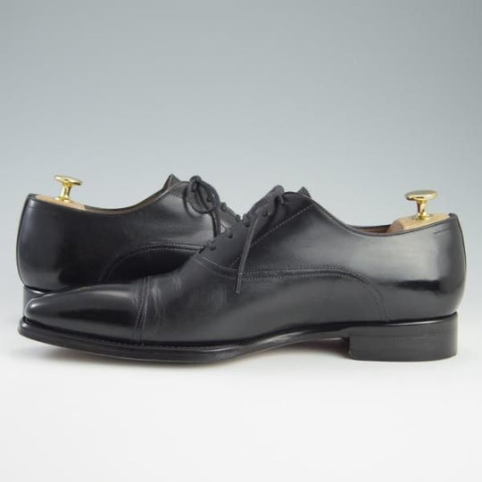 極美品★(伊)ステファノ・ブランキーニ SIZE 8【定価￥80,300-★ストレートチップ/S4693】カーフ/黒/メンズ/STEFANO BRANCHINI★f578