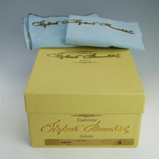 極美品★(伊)ステファノ・ブランキーニ SIZE 8【定価￥80,300-★ストレートチップ/S4693】カーフ/黒/メンズ/STEFANO BRANCHINI★f578