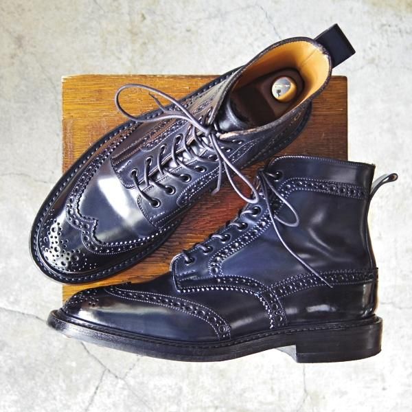 Tricker's（トリッカーズ）プレーントゥサイドゴアブーツ