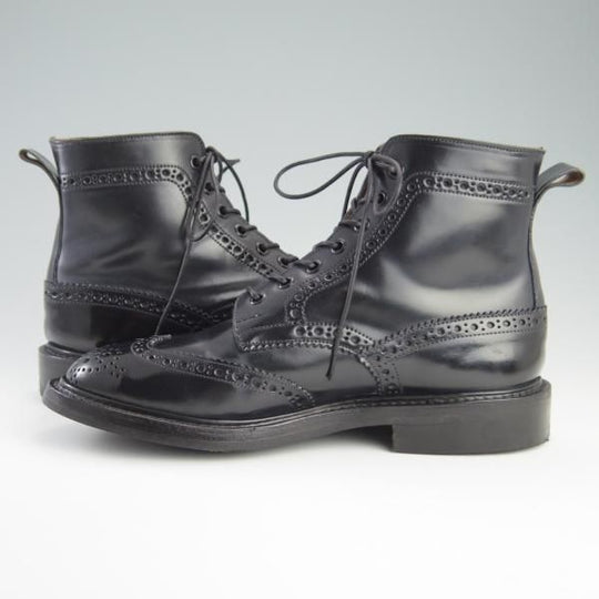極上★トリッカーズ SIZE 7.5【モデル価格17万円以上★コードバン/濃紺〜ほぼ黒/SHIPS別注】カントリーブーツ/M7484/Tricker's★f580