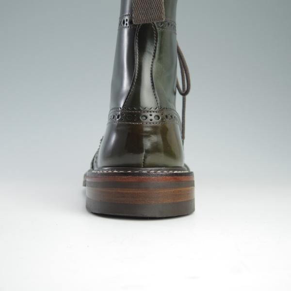 美品★トリッカーズ SIZE 7.5【モデル価格17万円以上★コードバン仕様/緑色/MALTON】モールトン/M2508/カントリーブーツ/Tricker's★f581