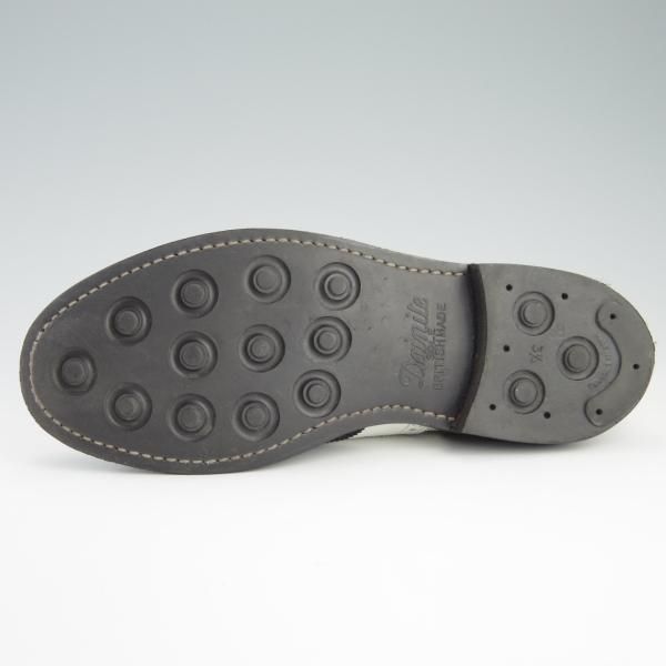 極上★トリッカーズ SIZE 7.5【ダイナイトソール仕様★ギリーシューズ/M7518】フルブローグ/カーフ/白×黒/メンズ/Tricker's★f582