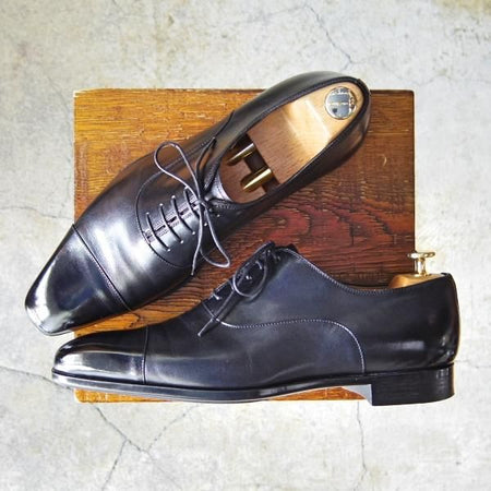 極美品★(スペイン製)マグナーニ SIZE 41【★ボロネーゼ製法/ストレートチップ】19726/カーフ/黒/メンズ/MAGNANNI★f585