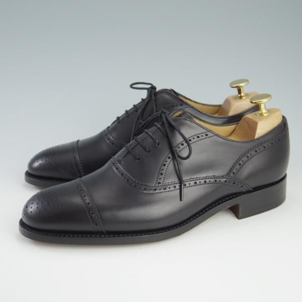 新品★(英)BARKER/バーカー 6G【グッドイヤーウェルテッド製法★セミブローグ/NEWCASTLE】368117/カーフ/黒/メンズ★f586