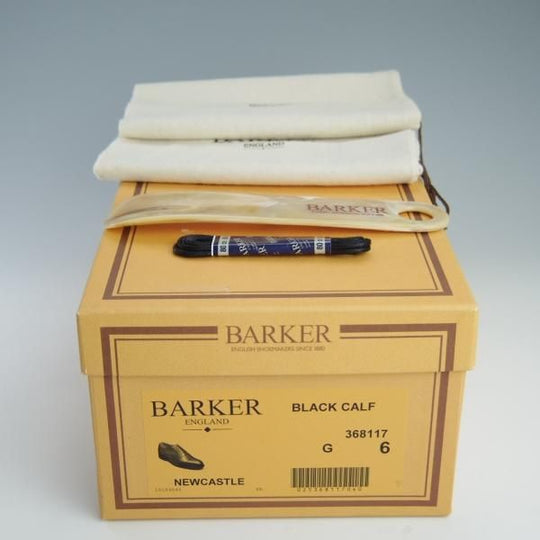 新品★(英)BARKER/バーカー 6G【グッドイヤーウェルテッド製法★セミブローグ/NEWCASTLE】368117/カーフ/黒/メンズ★f586