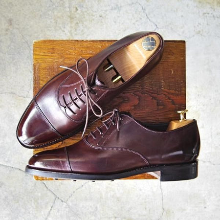 未使用★(英)BARKER/バーカー 8D【定価￥49,500-★ダイナイトソール仕様/ストレートチップ】4475DW/カーフ/濃茶/メンズ★f587