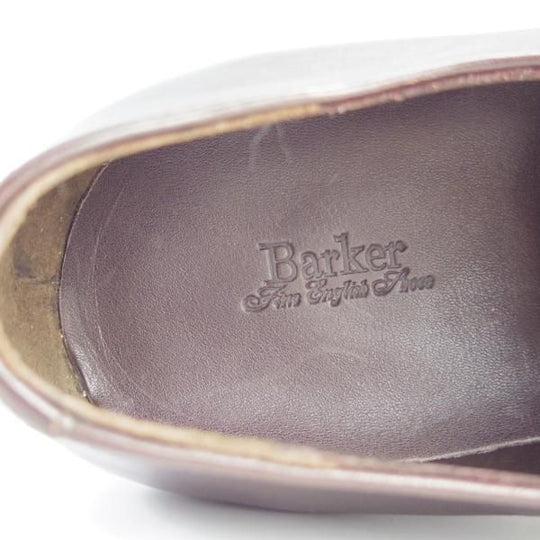 未使用★(英)BARKER/バーカー 8D【定価￥49,500-★ダイナイトソール仕様/ストレートチップ】4475DW/カーフ/濃茶/メンズ★f587