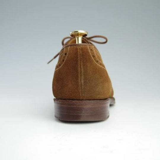 極上★クロケット&ジョーンズ 7E【★(英)ポールスミス別注/Paul Smith】フルブローグ/スエード/茶/メンズ/Crockett&Jones★f589