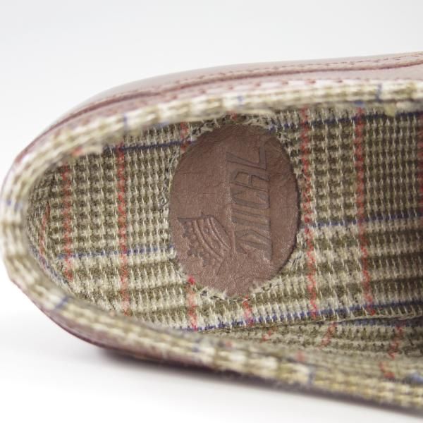 未使用★(伊)DUCAL/デュカル SIZE 40.5【コンビ仕様★ブラックラピド製法/6759】クォーターブローグ/カーフ×ウール/茶★f593