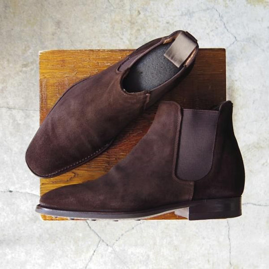 極上★(英)チーニー 6F【ダイナイトソール仕様★ユナイテッドアローズ別注/サイドゴアブーツ】スエード/UNITED ARROWS/CHEANEY★f594