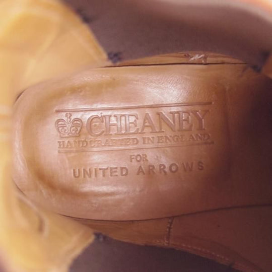 極上★(英)チーニー 6F【ダイナイトソール仕様★ユナイテッドアローズ別注/サイドゴアブーツ】スエード/UNITED ARROWS/CHEANEY★f594
