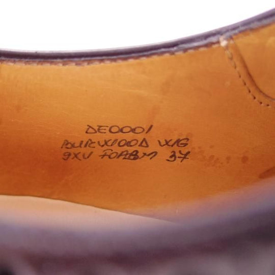 極上★チャーチ(レディース) SIZE 37【モデル定価￥86,900-★バーウッド/BURWOOD WG】ポリッシュドバインダーカーフ/紺/Church's★f595