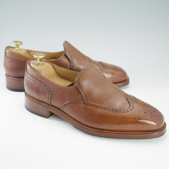 極上★(金沢)KOKON/ココン SIZE 40【ベルギー王室御用達★(ベルギー)AMBIORIX/ダブルネーム】アンビオリクス/グレインレザー/茶★f596