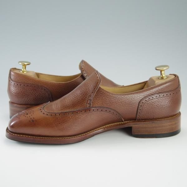 極上★(金沢)KOKON/ココン SIZE 40【ベルギー王室御用達★(ベルギー)AMBIORIX/ダブルネーム】アンビオリクス/グレインレザー/茶★f596