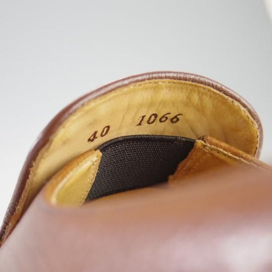 極上★(金沢)KOKON/ココン SIZE 40【ベルギー王室御用達★(ベルギー)AMBIORIX/ダブルネーム】アンビオリクス/グレインレザー/茶★f596